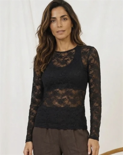 Marta du Chateau - MDCPrimula Langarmshirt - Black